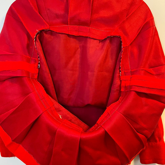 Vintage 1960s Mod Wool Dress Junior 9 Red Houndstooth The Young Look - Picture 11 of 16